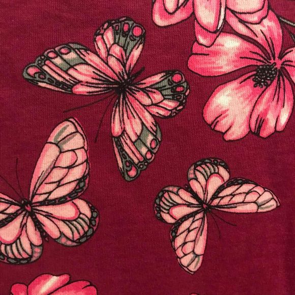 Girls children’s place dress size XXL purple and pink with butterflies - Picture 3 of 5